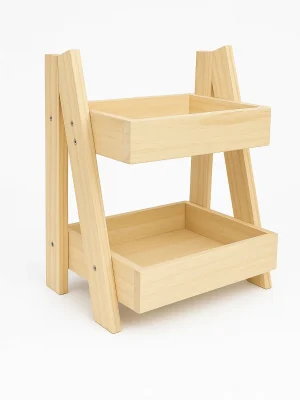 Exhibidor de madera para postres