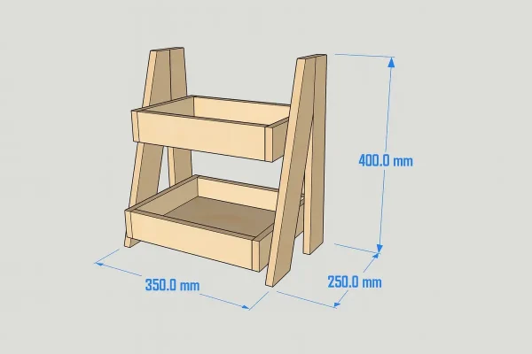 Exhibidor de madera para postres - Imagen 2