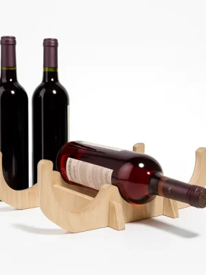 Soporte de madera para vinos