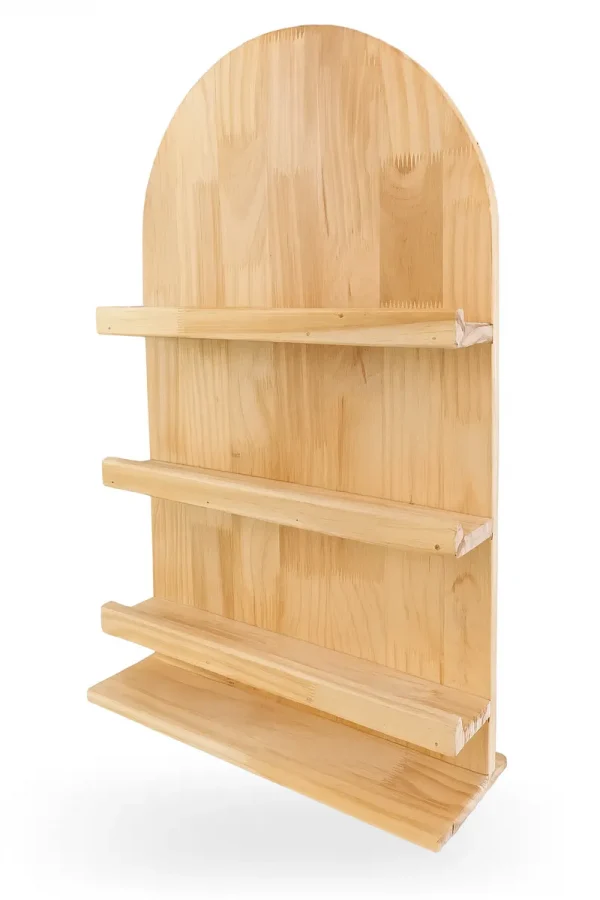 Estantería Expositora de Madera con 3 Niveles