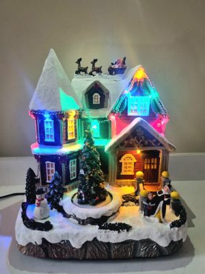 Villa Navideña con Renos