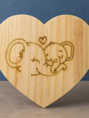 Corazón de Madera Personalizado