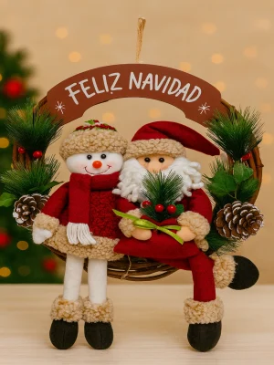 Corona Navideña Adorno