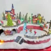 Decoración navideña patinaje con iman